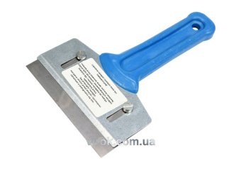 VOREL Скребок зі змінним лезом 100 мм. (нержавійка)  | 06795