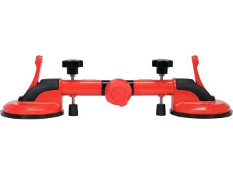 YATO Присоска для скла кутова YATO: 2 чашки Ø= 118 мм, m= 50 кг, l= 300 мм, кут- 90-270°  | YT-37214