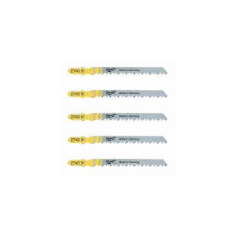 MILWAUKEE Полотна для лобзика T301DL , 105мм/ крок зуба 4,0мм,  | 4932346071