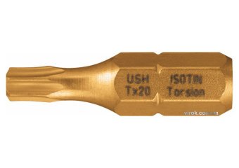 USH Насадка викруткова ISOTIN TORX T40 x 25 мм. Torsion, титанове покриття. Уп. 10 шт. | UUSG0022399