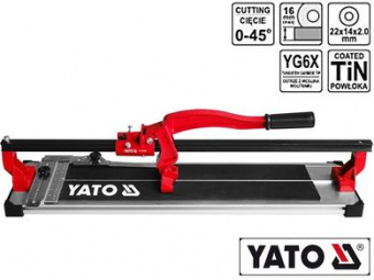YATO Плиткоріз ручний YATO : одна направляюча, L= 80 cм.  | YT-3708