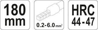 YATO Кліщі для обтискання і зачистки проводів YATO, L=180 мм  | YT-2240