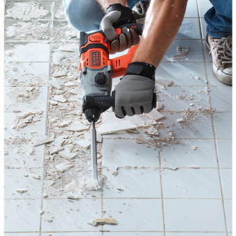 Перфоратор акумуляторний BLACK+DECKER, SDS-Plus, 18 В, 1.2 Дж, 3 режими