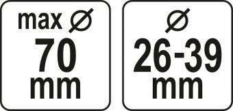 YATO Насадка пиловловлювальна YATO при довбанні і свердлінні свердлами Ø≤70 мм, зона дії 26-39 мм  |
