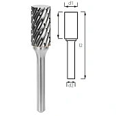 Борфреза цилиндрическая без торцевых зубцов PROFITOOL - 12х25х70х6 мм (A12256-6STEEL)