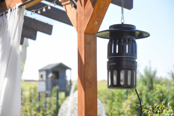 Світильник проти комах з вентилятором LUND, від електр. мережі 230 В, 15 Вт, 150х330 мм(DW)