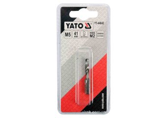 YATO Свердло-мітчик YATO М5 х 0.8 мм, HSS М2, HEX-1/4", l= 41/7 мм  | YT-44842
