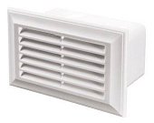 Решітка вентиляційна торцева 93х232 мм, розємна, нахилені жалюзі, фланець 60х204 мм Air | 61-277-1