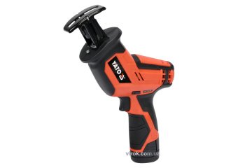 YATO Пила шаблева акумуляторна YATO : Li-Ion 12 В, 2 Агод, хід полотна- 12.7 мм + 2 полотна  | YT-82