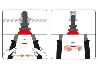YATO Заклепочник дворучний YATO для нітогайок М5-12 мм, L= 338 мм  | YT-36119