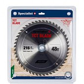 Specialist+ 51/1-21648 Диск відрізний по дереву 216x48Tx30/20/16