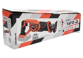 YATO Пила шаблева акумуляторна YATO : Li-Ion 18 В, (БЕЗ АКУМУЛЯТОРА)  | YT-82815