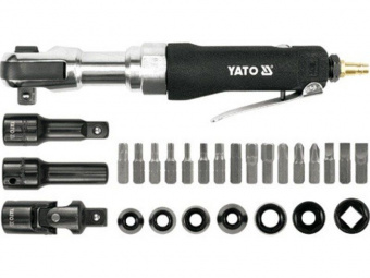 YATO Тріщатка пневматична YATO : квадрат- 1/2", 68 Нм, 6.2 бар, 110 л/хв, з обладунками, 30 шт.  | Y