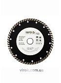 YATO Диск алмазний турбо YATO : "TURBO" Ø= 180x8,0x22,2 мм. H= 2,8 мм  | YT-6024