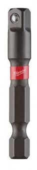 MILWAUKEE Перехідник ShWз 1/4"HEX на 1/4" квадратный хвостовик | 4932471826