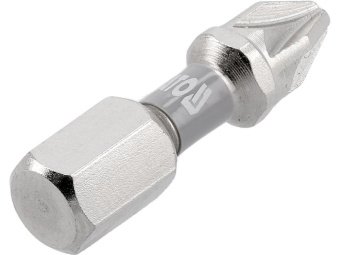 Насадка викруткова YATO PZ2 х 25мм. HEX 1/4", покрита нікелем, 2шт.[10]