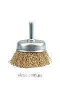 VOREL Щітка - крацовка ЧАШКА з стержнем Ø-50мм  | 06987
