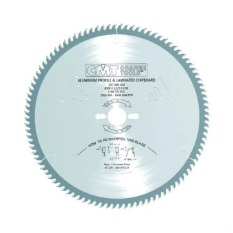 Диск пиляльний CMT 500х4х32 мм, Z 120, -6 град TCG, алюміній, ламінат, дерево (297.120.20P)