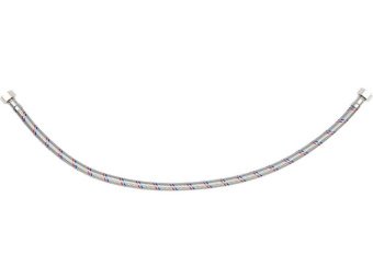 Шланг водопровідний з опліткою з нерж сталі FALA l= 600мм, Ø= 8/12, з'єднання F-3/8" х F-3/8" 1 МПа