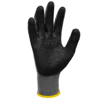 Рукавиці трикотажні з латексним покриттям КВІТКА Recodrag (12 пар, сірі) (110-1201-10)