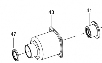KING TONY Корпус ударного механизма в сборе (сост.41,43,47) для 33832-180. | 33832-CTK5