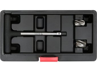 Фрези для гнізд датчиків ABS YATO, з тримачем- 1/4", Ø= 15х23 і 18х23 мм, кпл. 3 елем. [50]