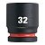 MILWAUKEE Головка ShW 3/4 32 мм (1 шт) | 4932480369