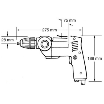 Дрель безударний Makita DP4700 (0.51 кВт)
