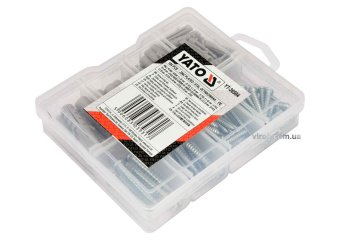 YATO Шурупи оцинковані і дюбелі YATO 104 шт. (DW) | YT-36504