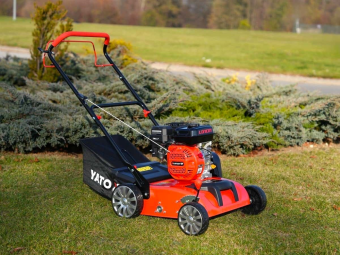 Аератор/Скарифікатор бензиновий YATO: 3,5кВт, шир- 38см, глиб- 8-12мм, збір.- 40 л