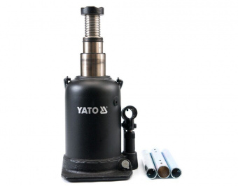 YATO Домкрат гідравлічний стовбцевий YATO : 10 т, H= 208 - 523 мм, подвійний шток  | YT-1714