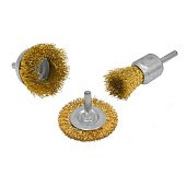 Набір щіток крацовок зі шпильками для дриля, 3шт Spitce | 18-380