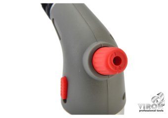 VIROK Пальник газовий з цанговим (швидким) з'єднанням, Piezo + 360*, ceramic, блок. кнопка | 44V179
