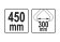 YATO Кліщі для перенесення дерев'яних колод YATO : Ø= 300 мм, l= 450 мм  | YT-79904