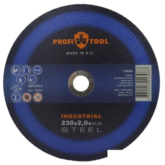 Круг отрезной по металлу PROFITOOL INDUSTRIAL 230х2.0х22.2 мм, EA30T-BF, F41, 6550 об/мин