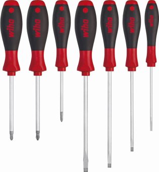 Wiha Викрутки SoftFinish наб 7 пр(3.5x100,4,5x125,5.5x150,6.5x150,PH1x80,PH2x100,PZ2x100) CrVMo