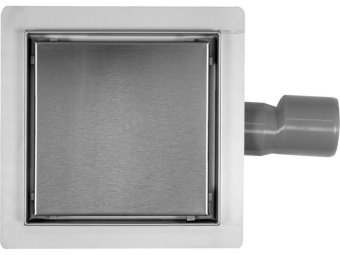 FALA Трап підлоговий зливний 15 x 15 см з нержавіючої сталі  | 75334