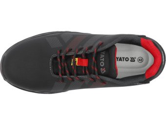 Туфлі робочі з синтетичної шкіри YATO PLATO S3S, розм. 47, з поліуретано-кевларовою підошвою [10]