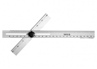 YATO Кутник алюмінієвий YATO з 2-х лінійок, з метричними і дюймовими шкалами, l= 600 x 360 мм  | YT-
