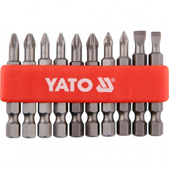 YATO Набор бит крестовых 50мм 10шт. длинных YT-0483