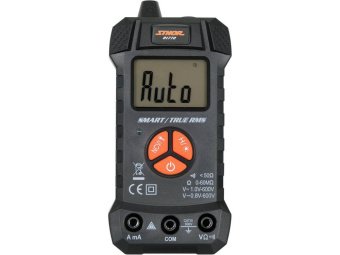 Мультиметр ел.парам.STHOR:0-10 А,0-600 В AC/D з LCD-дисп,жив- 2x1.5V; AAA ,SMART з фуннцією TRUE RMS