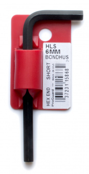 BONDHUS Ключ шестигранный 6,0х88мм, Г-образный, CrV сталь.