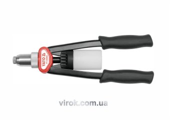 YATO Заклепочник дворучний YATO з обертовою головкою для нітів Ø= 3,2; 4; 4,8; 6,4 мм, l=328 мм  | Y