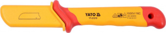 YATO Ніж для знімання ізоляції YATO; l=180 мм, лезо l=50 мм з діелектр. ізольованою ручкою 1000 В  |
