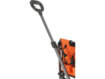 Візок присадибний розкладний на 4 колесах FLO з поворот важілем, ємність- 68х 39х 26см, навант- 70кг