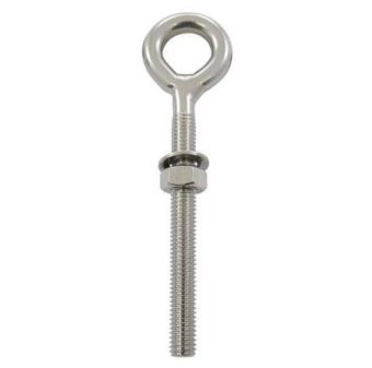 Болт с кольцом нержавеющий длинный + гайка  /// 815020
