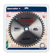 Specialist+ 51/1-20048 Диск відрізний по дереву 200x48Tx30/20/16