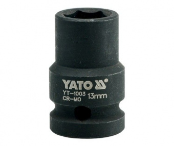 YATO Головка торцева ударна 6-гранна YATO : квадрат 1/2", М= 13 мм, L= 39 мм  | YT-1003