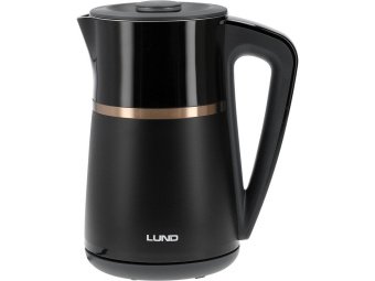 Електрочайник з термостатом з нержавіючої сталі і поліпроп LUND 1,7л, 2200 Вт, живл від мережі 230 В