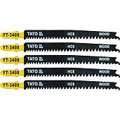 YATO Полотно для електролобзика(дерево) YATO : 13TPI, L= 115 мм. Уп. 5 Шт.  | YT-3408